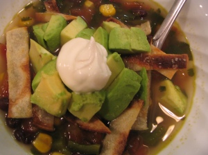 MamaJo's Black Bean Tortilla Soup Close-Up